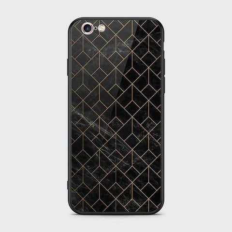 iPhone 6s Plus / 6 Plus Cover - Black Marble Series - HQ Ultra Shine Premium Infinity Glass Soft Silicon Borders Case
