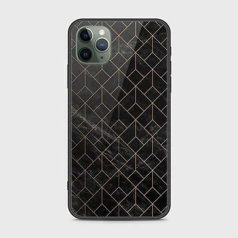 iPhone 11 Pro Cover - Black Marble Series - HQ Ultra Shine Premium Infinity Glass Soft Silicon Borders Case