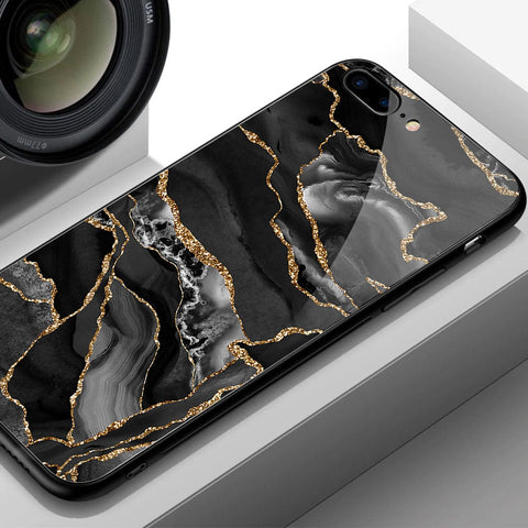 Samsung Galaxy S7 Cover- Black Marble Series - HQ Ultra Shine Premium Infinity Glass Soft Silicon Borders Case