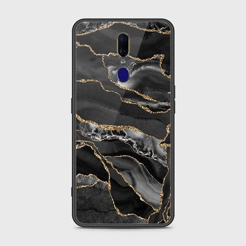Oppo A9x Cover - Black Marble Series - HQ Ultra Shine Premium Infinity Glass Soft Silicon Borders Case