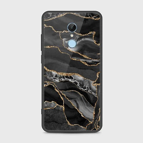 Xiaomi Redmi Note 5 / Redmi 5 Plus Cover - Black Marble Series - HQ Ultra Shine Premium Infinity Glass Soft Silicon Borders Case