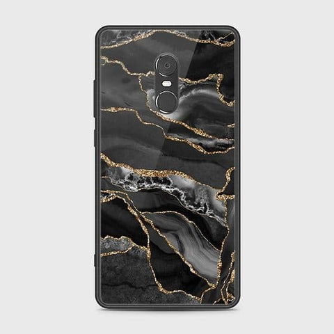 Xiaomi Redmi Note 4 / 4X Cover - Black Marble Series - HQ Ultra Shine Premium Infinity Glass Soft Silicon Borders Case