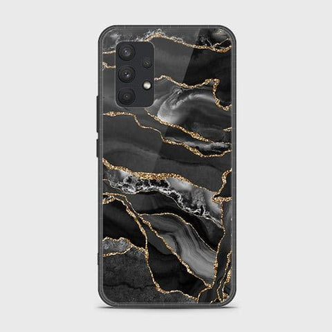 Samsung Galaxy A32 4G Cover - Black Marble Series - HQ Ultra Shine Premium Infinity Glass Soft Silicon Borders Case SuccessActive