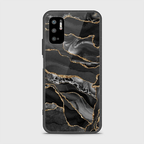 Xiaomi Redmi Note 10 5G Cover - Black Marble Series - HQ Ultra Shine Premium Infinity Glass Soft Silicon Borders Case