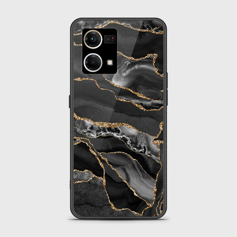 Oppo F21 Pro 4G Cover - Black Marble Series - HQ Ultra Shine Premium Infinity Glass Soft Silicon Borders Case SuccessActive