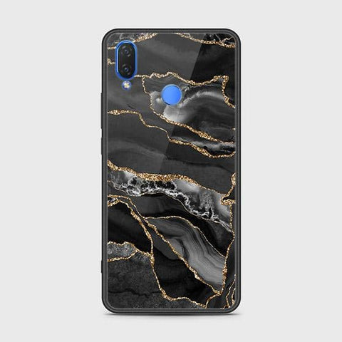 Huawei Nova 3i / P Smart Plus Cover - Black Marble Series - HQ Ultra Shine Premium Infinity Glass Soft Silicon Borders Case