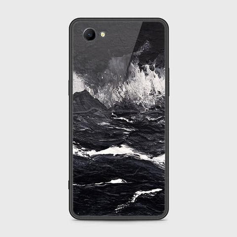 Oppo A3 Cover - Black Marble Series - HQ Ultra Shine Premium Infinity Glass Soft Silicon Borders Case