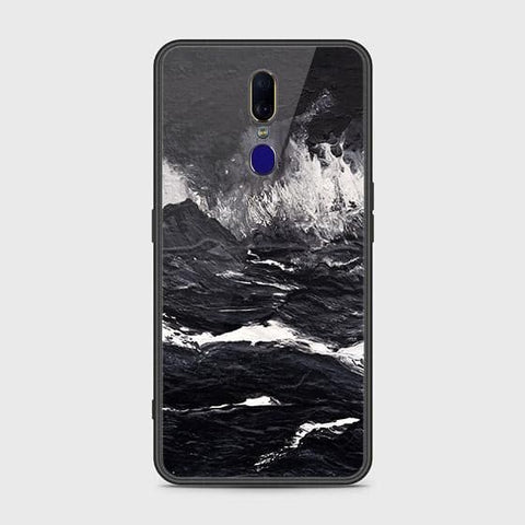 Oppo A9x Cover - Black Marble Series - HQ Ultra Shine Premium Infinity Glass Soft Silicon Borders Case