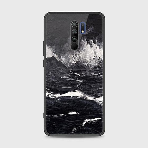 Xiaomi Redmi 9 Cover - Black Marble Series - HQ Ultra Shine Premium Infinity Glass Soft Silicon Borders Case