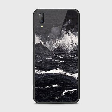 Vivo V11 Pro Cover - Black Marble Series - HQ Ultra Shine Premium Infinity Glass Soft Silicon Borders Case