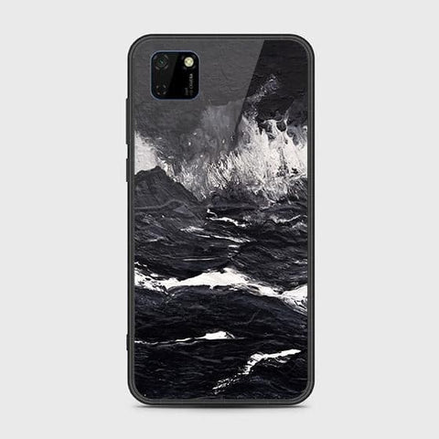 Honor 9S Cover - Black Marble Series - HQ Ultra Shine Premium Infinity Glass Soft Silicon Borders Case