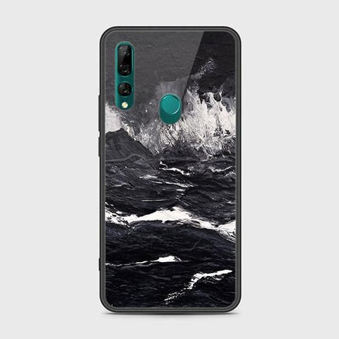 Honor 9X Cover - Black Marble Series - HQ Ultra Shine Premium Infinity Glass Soft Silicon Borders Case
