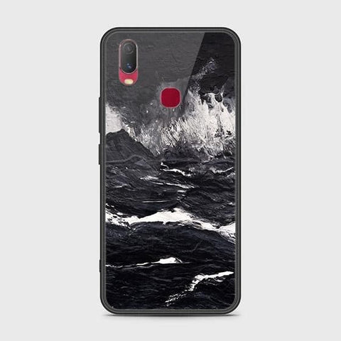 Vivo Y11 2019 Cover - Black Marble Series - HQ Ultra Shine Premium Infinity Glass Soft Silicon Borders Case