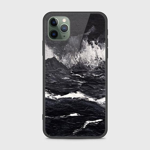 iPhone 11 Pro Cover - Black Marble Series - HQ Ultra Shine Premium Infinity Glass Soft Silicon Borders Case