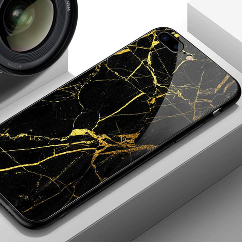 iPhone 13 Mini Cover- Black Marble Series - HQ Ultra Shine Premium Infinity Glass Soft Silicon Borders Case