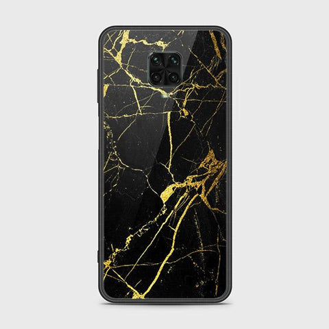 Xiaomi Poco M2 Pro Cover - Black Marble Series - HQ Ultra Shine Premium Infinity Glass Soft Silicon Borders Case