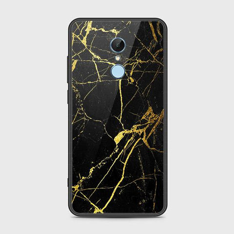 Xiaomi Redmi Note 5 / Redmi 5 Plus Cover - Black Marble Series - HQ Ultra Shine Premium Infinity Glass Soft Silicon Borders Case