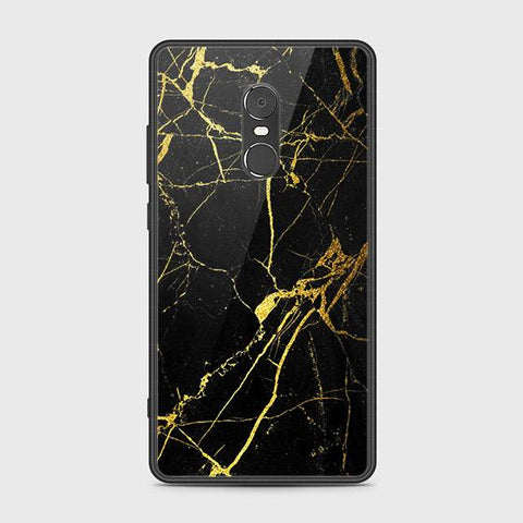 Xiaomi Redmi Note 4 / 4X Cover - Black Marble Series - HQ Ultra Shine Premium Infinity Glass Soft Silicon Borders Case