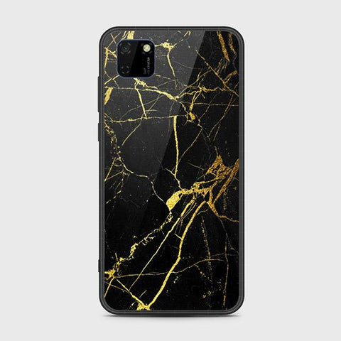 Honor 9S Cover - Black Marble Series - HQ Ultra Shine Premium Infinity Glass Soft Silicon Borders Case