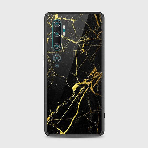 Xiaomi Mi Note 10 Pro Cover - Black Marble Series - HQ Ultra Shine Premium Infinity Glass Soft Silicon Borders Case