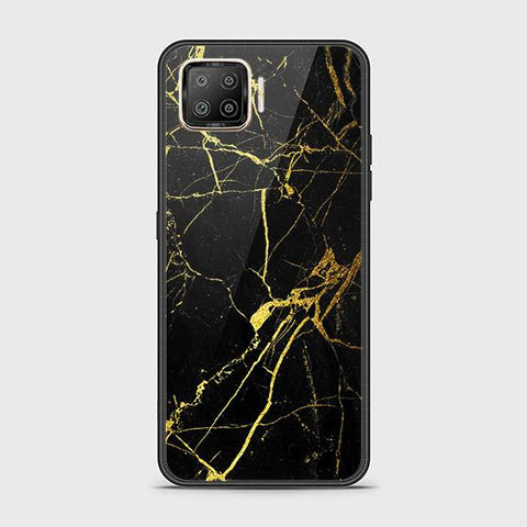 Oppo A93 Cover - Black Marble Series - HQ Ultra Shine Premium Infinity Glass Soft Silicon Borders Case