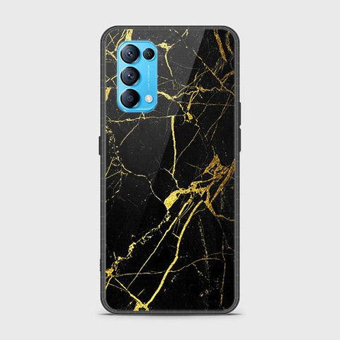 Oppo Find X3 Lite Cover - Black Marble Series - HQ Ultra Shine Premium Infinity Glass Soft Silicon Borders Case SuccessActive