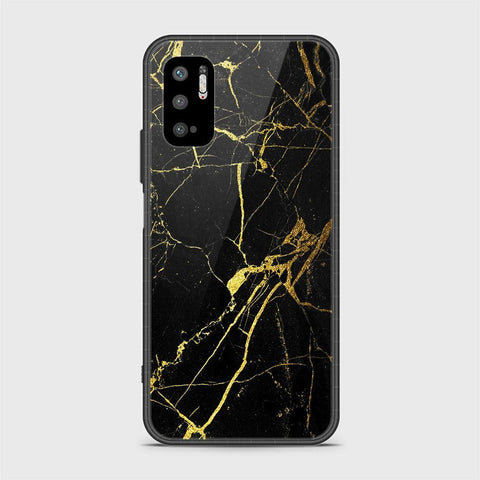 Xiaomi Redmi Note 10 5G Cover - Black Marble Series - HQ Ultra Shine Premium Infinity Glass Soft Silicon Borders Case