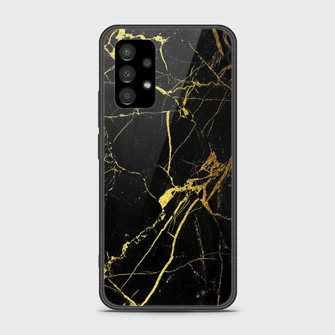 Samsung Galaxy A33 5G Cover- Black Marble Series - HQ Ultra Shine Premium Infinity Glass Soft Silicon Borders Case
