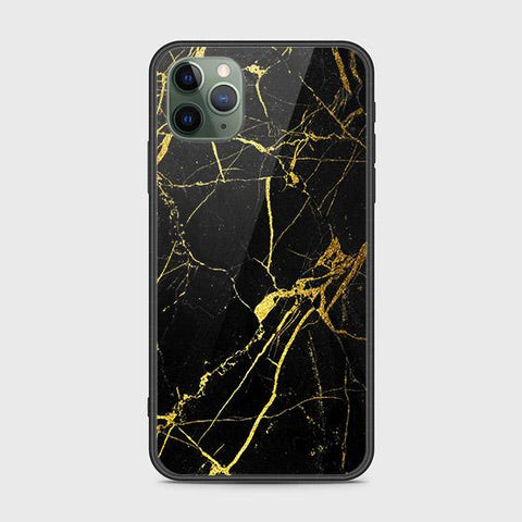 iPhone 11 Pro Cover - Black Marble Series - HQ Ultra Shine Premium Infinity Glass Soft Silicon Borders Case