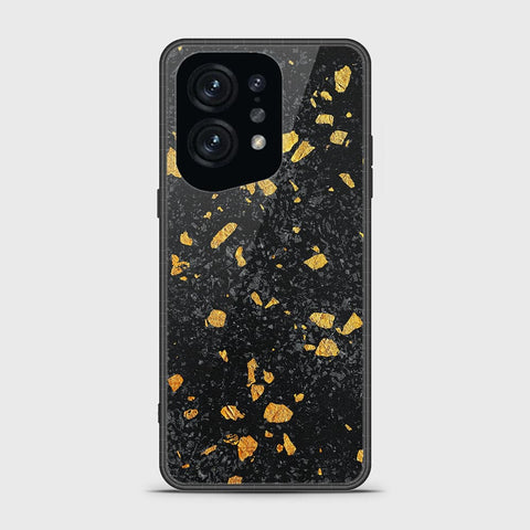 Oppo Find X5 Cover - Black Marble Series - HQ Ultra Shine Premium Infinity Glass Soft Silicon Borders Case