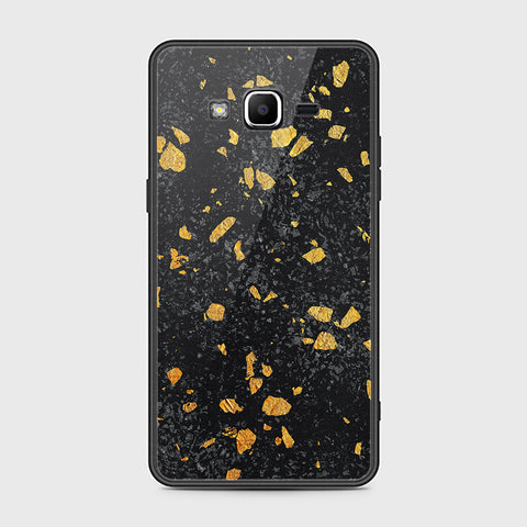 Samsung Galaxy Grand Prime Cover- Black Marble Series - HQ Ultra Shine Premium Infinity Glass Soft Silicon Borders Case