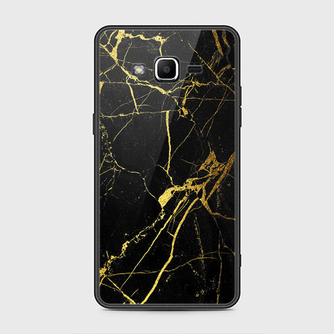 Samsung Galaxy Grand Prime Cover- Black Marble Series - HQ Ultra Shine Premium Infinity Glass Soft Silicon Borders Case
