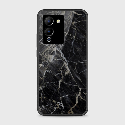 Infinix Note 12 G96 Cover- Black Marble Series - HQ Ultra Shine Premium Infinity Glass Soft Silicon Borders Case