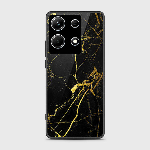 Infinix Note 30 Pro Cover- Black Marble Series - HQ Ultra Shine Premium Infinity Glass Soft Silicon Borders Case