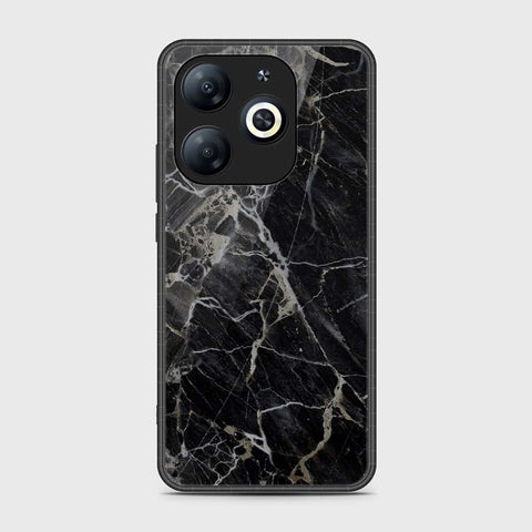 Tecno Pop 8 Cover- Black Marble Series - HQ Ultra Shine Premium Infinity Glass Soft Silicon Borders Case
