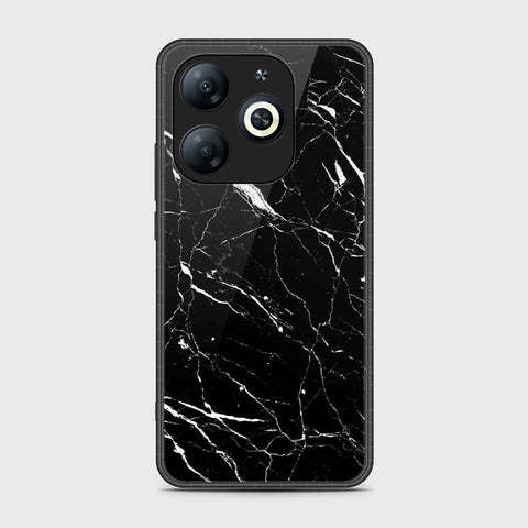 Tecno Pop 8 Cover- Black Marble Series - HQ Ultra Shine Premium Infinity Glass Soft Silicon Borders Case