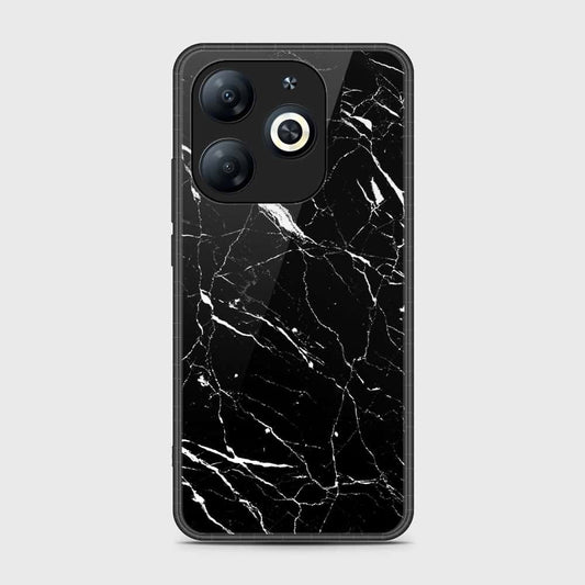 Tecno Spark 20C Cover- Black Marble Series - HQ Ultra Shine Premium Infinity Glass Soft Silicon Borders Case (Fast Delivery)(FS)