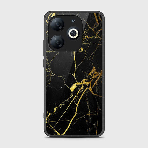 Tecno Pop 8 Cover- Black Marble Series - HQ Ultra Shine Premium Infinity Glass Soft Silicon Borders Case