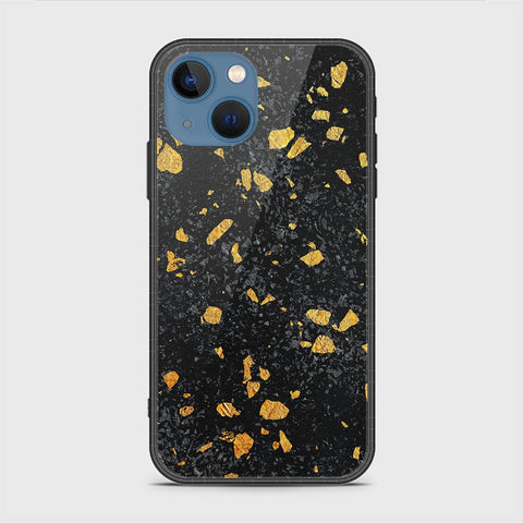 iPhone 13 Cover - Black Marble Series - HQ Ultra Shine Premium Infinity Glass Soft Silicon Borders Case