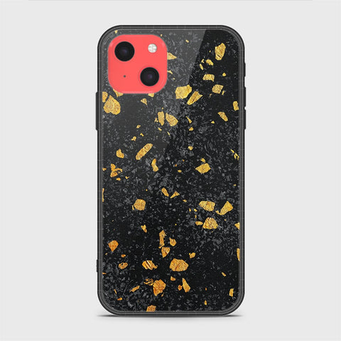 iPhone 13 Mini Cover - Black Marble Series - HQ Ultra Shine Premium Infinity Glass Soft Silicon Borders Case