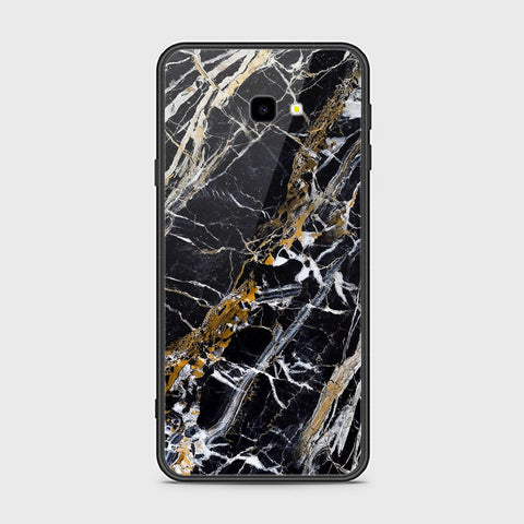 Samsung Galaxy J7 Prime Cover- Black Marble Series - HQ Ultra Shine Premium Infinity Glass Soft Silicon Borders Case