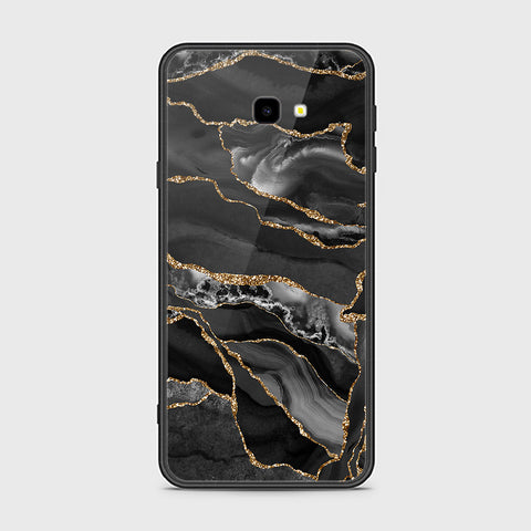 Samsung Galaxy J7 Prime Cover- Black Marble Series - HQ Ultra Shine Premium Infinity Glass Soft Silicon Borders Case