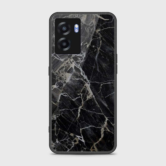 Oppo A77 5G Cover- Black Marble Series - HQ Ultra Shine Premium Infinity Glass Soft Silicon Borders Case