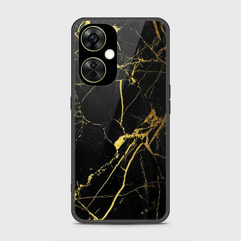 OnePlus Nord CE 3 Lite Cover- Black Marble Series - HQ Ultra Shine Premium Infinity Glass Soft Silicon Borders Case