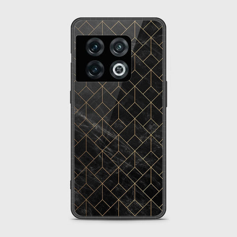 OnePlus 10 Pro Cover- Black Marble Series - HQ Ultra Shine Premium Infinity Glass Soft Silicon Borders Case