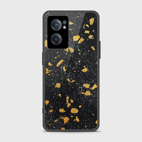 OnePlus Nord CE 2 5G Cover- Black Marble Series - HQ Ultra Shine Premium Infinity Glass Soft Silicon Borders Case