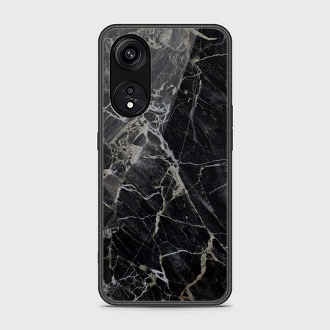Oppo A1 Pro  Cover- Black Marble Series - HQ Ultra Shine Premium Infinity Glass Soft Silicon Borders Case