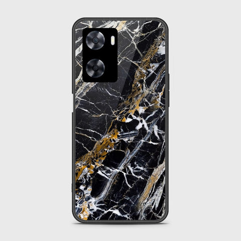 OnePlus Nord N20 SE Cover- Black Marble Series - HQ Ultra Shine Premium Infinity Glass Soft Silicon Borders Case