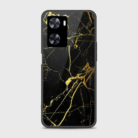 OnePlus Nord N20 SE Cover- Black Marble Series - HQ Ultra Shine Premium Infinity Glass Soft Silicon Borders Case