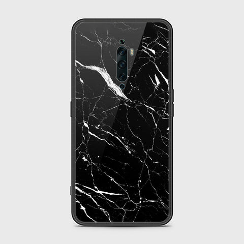 Oppo Reno 2Z Cover- Black Marble Series - HQ Ultra Shine Premium Infinity Glass Soft Silicon Borders Case